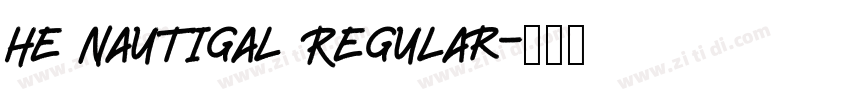 he Nautigal Regular字体转换